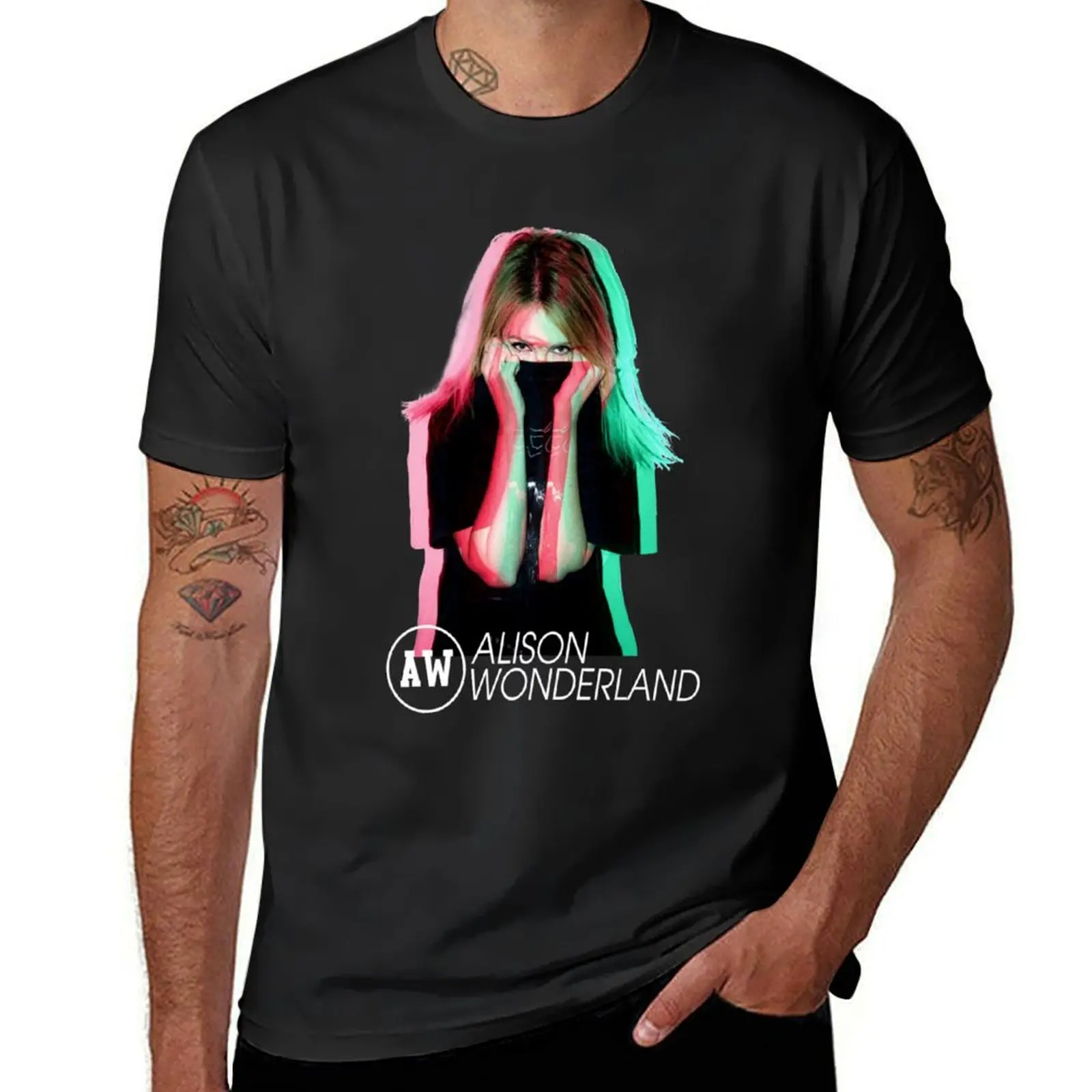 Lover Gifts Alison Wonderland AW T-Shirt blacks Short sleeve tee mens t shirts casual stylish