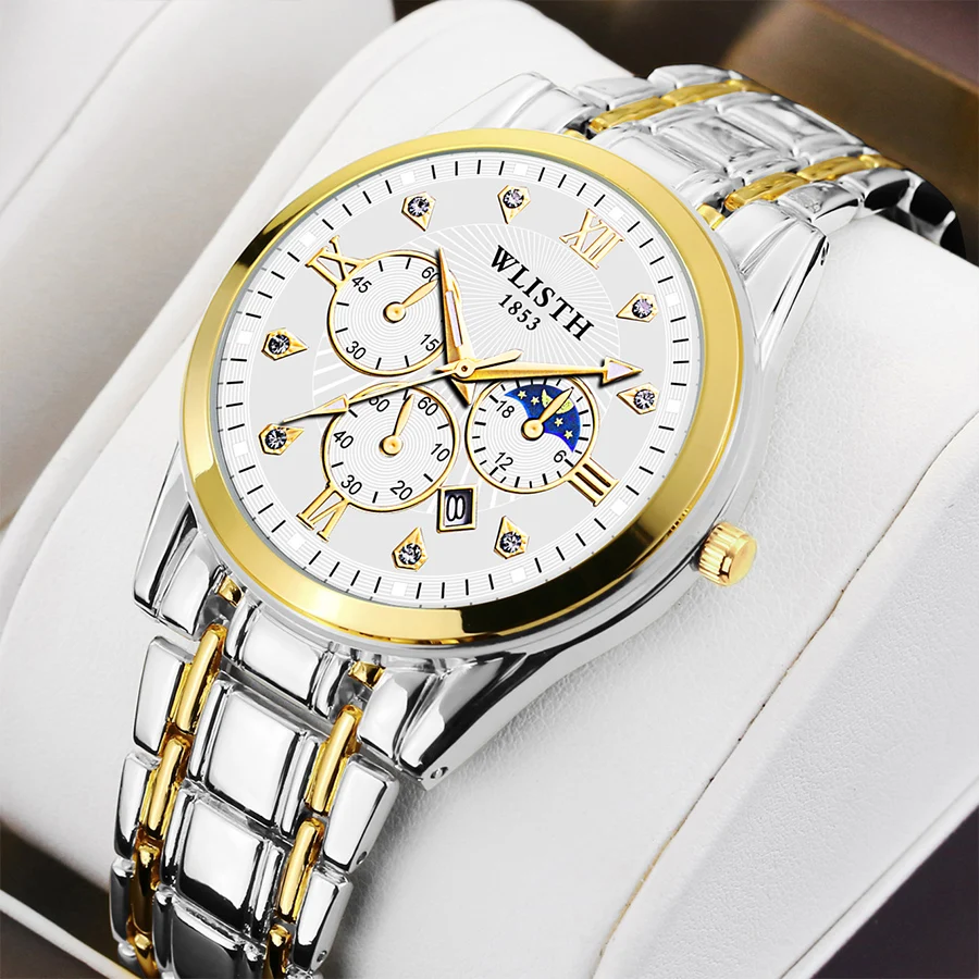 

Модные мужские часы, деловые наручные часы для мужчин, кварцевые наручные часы, кварцевые водонепроницаемые светящиеся мужские часы лучшего бренда reloj