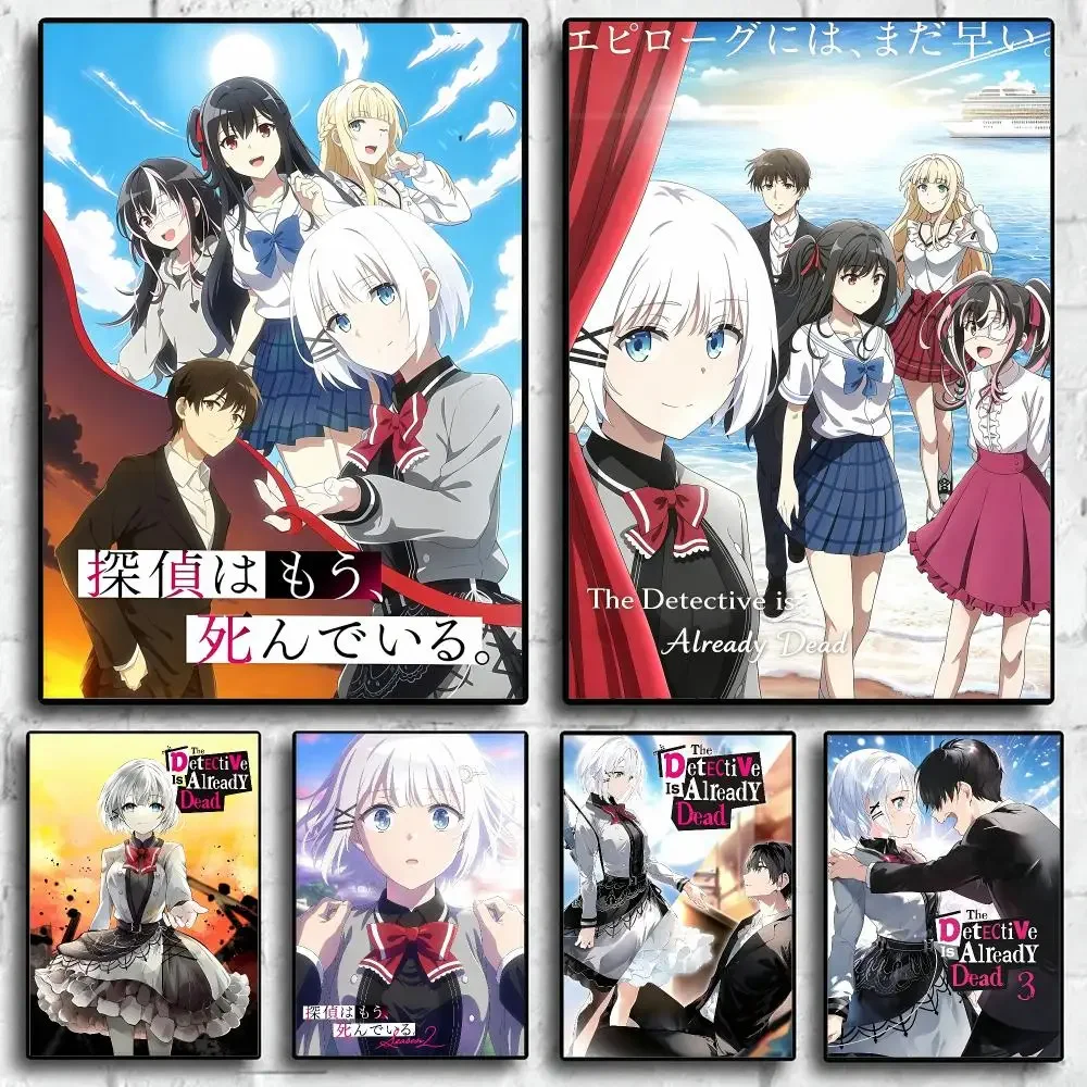 anime The Detective Is Already Dead Season 2 Poster Wall s Art Print HD Print Self-Adhesive Waterproof Wall Stickers Decoration