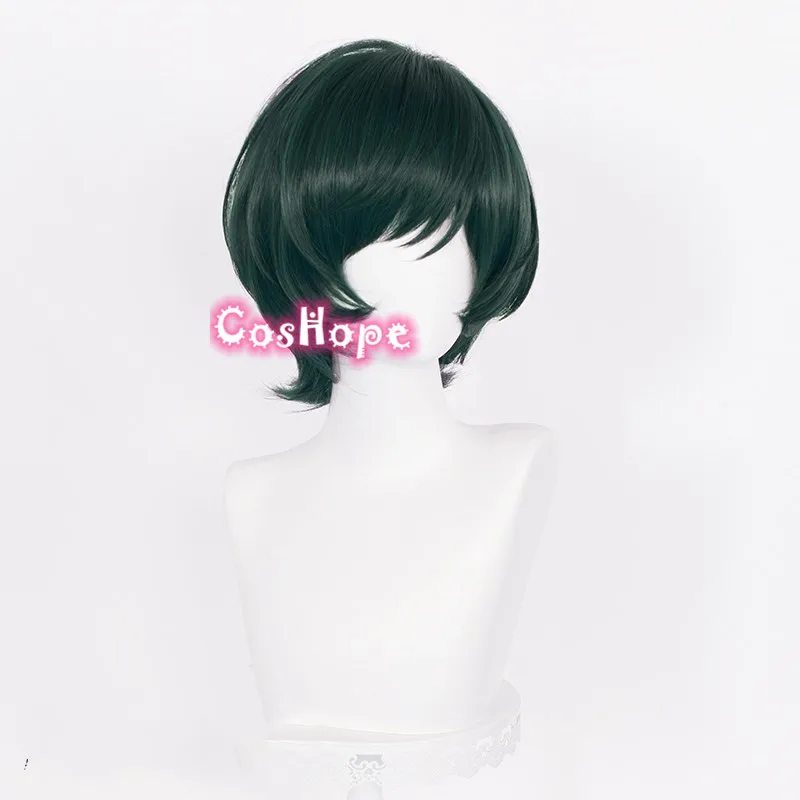 Mai Zenin Cosplay Wig 30cm Short Dark Green Wig Cosplay Anime Cosplay Wigs Heat Resistant Synthetic Wigs