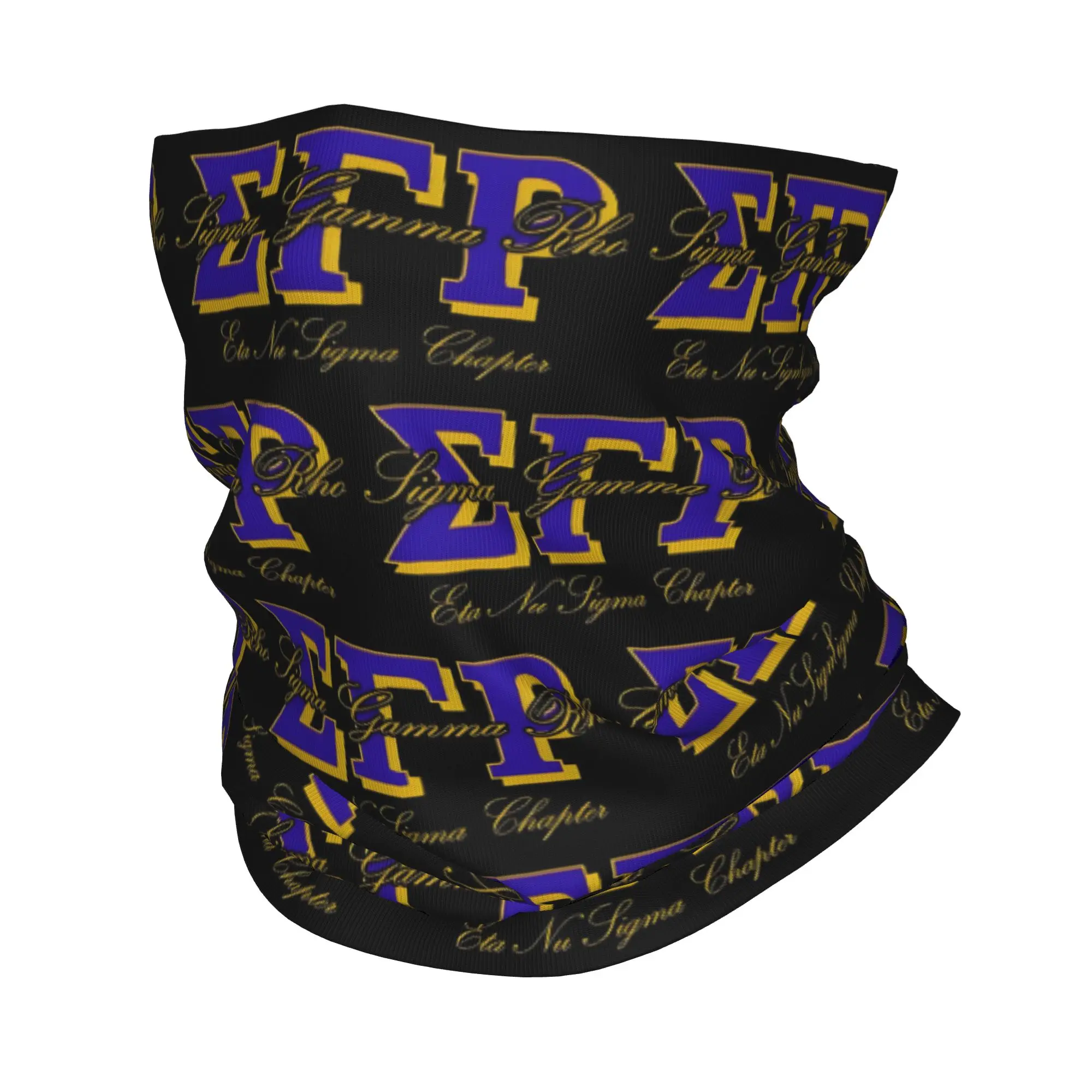 Custom Sigma Gamma Rho  Bandana Neck Warmer Men Women Winter Ski Hiking Scarf Gaiter African American Sorority Face Cover