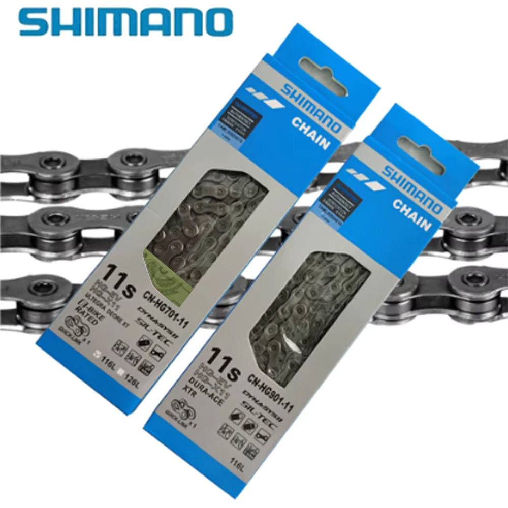 Shimano Bike Chain HG701 HG601 HG901 11 Speed Bicycle Chain 11V 116L R7000 MTB Road 5800 M7000 Chain with Missing Link