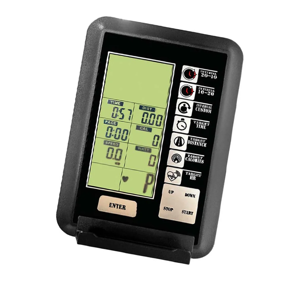 Fitness Equipment LCD Console Monitor for Stationary Bikes with Speed Distance Calories Power Heart Rate Readings