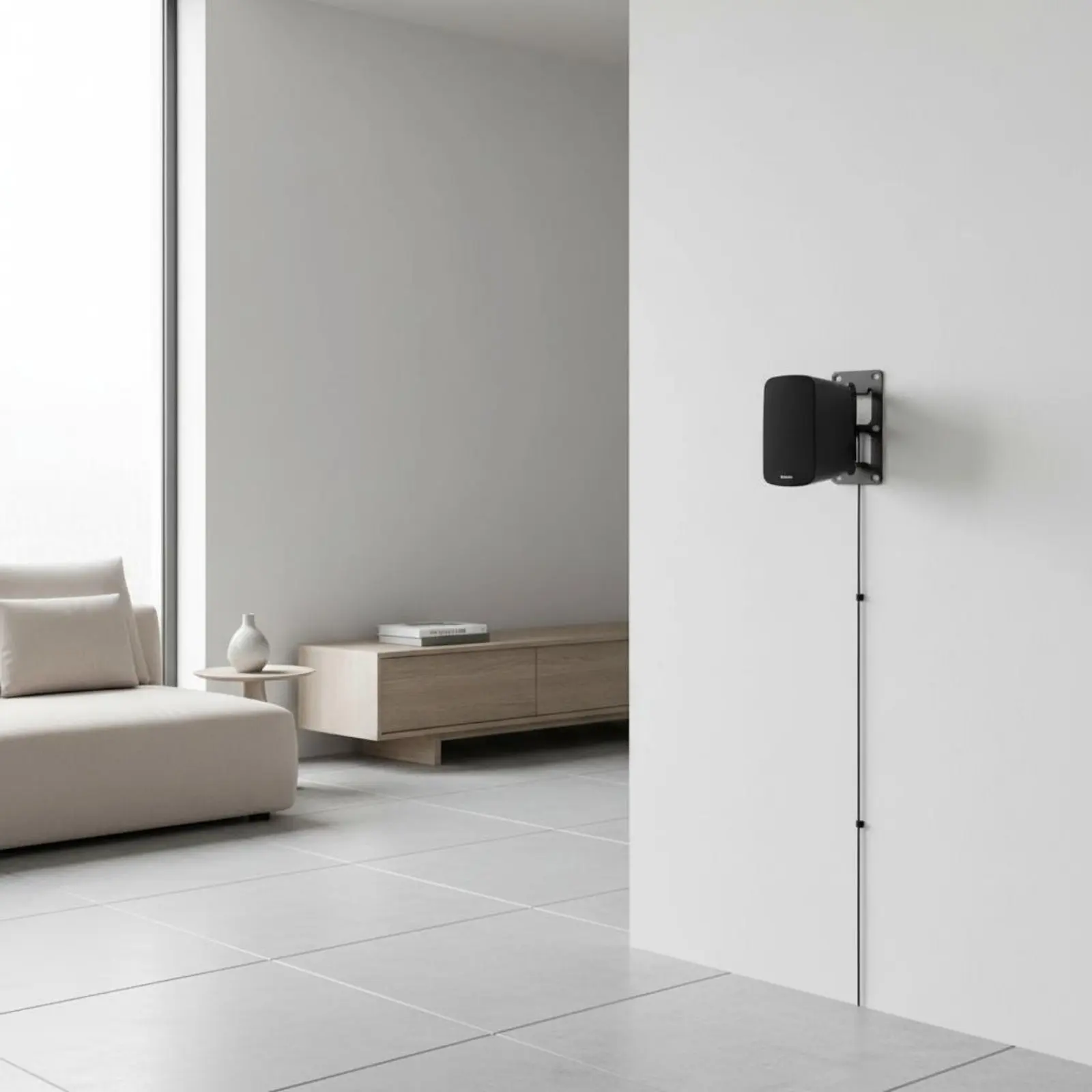 2 Pieces Speaker Wall Mount Bracket Easy to Install Speaker Swivel Mount for Sound System