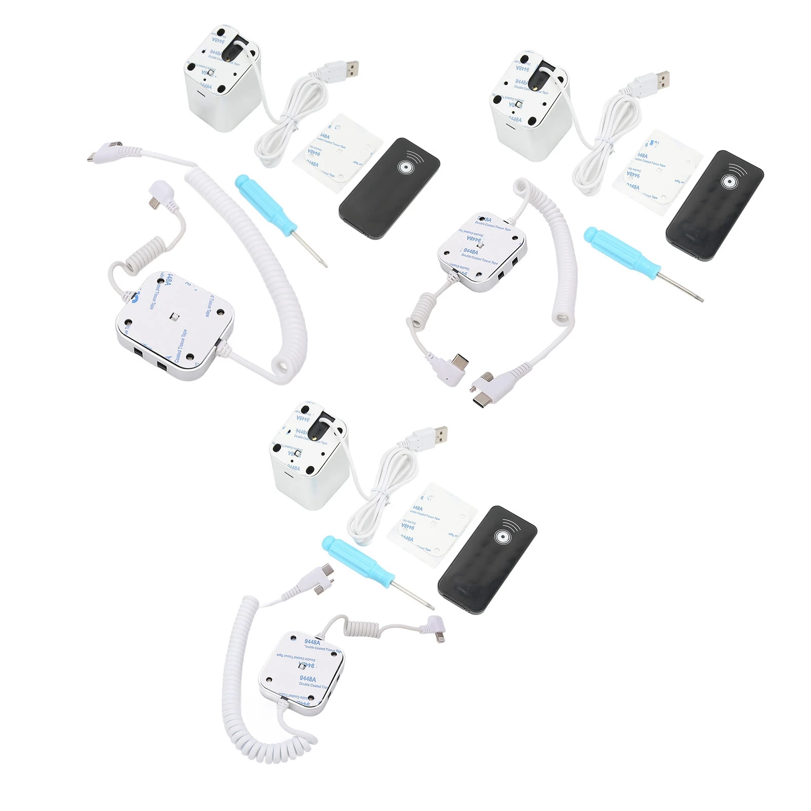 

Anti Theft Phone Display Stand High Sensitivity Multi Viewing Angle 95‑120dB Cell Phone Security Alarm Stand for MP4 Phones