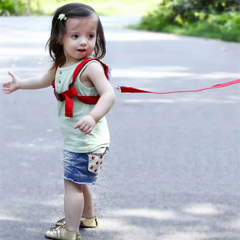 Cute Angel Wing Shaped Baby Anti Lose Strap Kids Universal Toddler Walking Strap Traction Rope Simple Style Breathable Belt