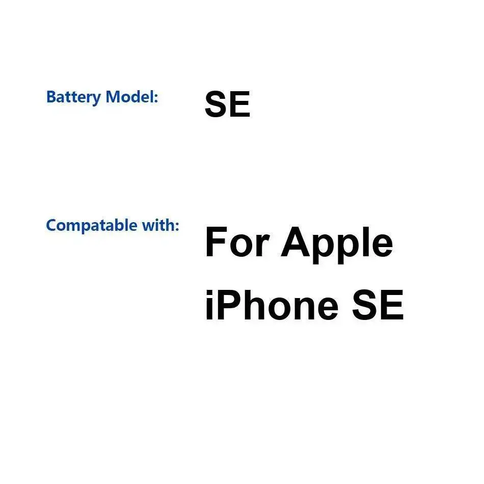 

For Apple Iphone SE Mobile Phone Battery Lightweight 1642Mah