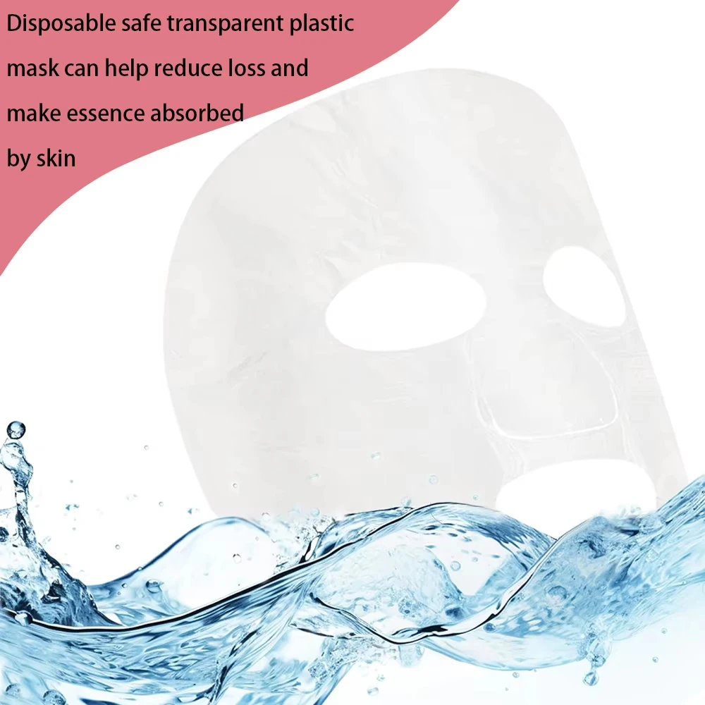 200/500 Vellen Plastic Gezichtsmasker Transparant Hydraterende Gezichtsmasker Wegwerp Schoonheidsverzorging DIY Spa Gezichtsmasker Gereedschap