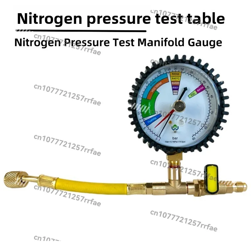 Nitrogen pressure gauge Refrigerator air conditioner detection 60kg pressing pressure nitrogen