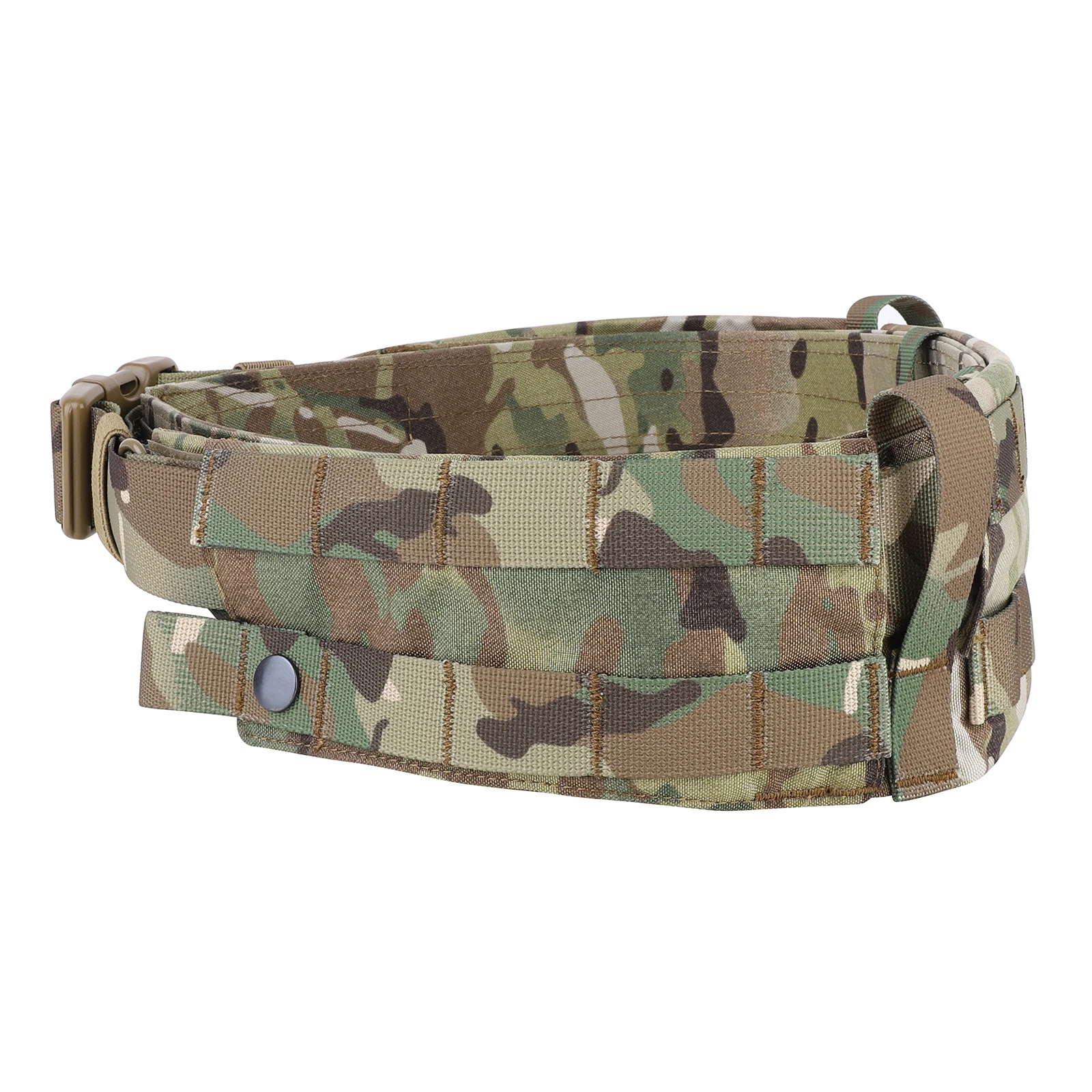 KRYDEX-cinturón táctico Modular para hombre, cinturón MOLLE de liberación rápida, ligero, interior y exterior, para deportes de camuflaje, equipo de