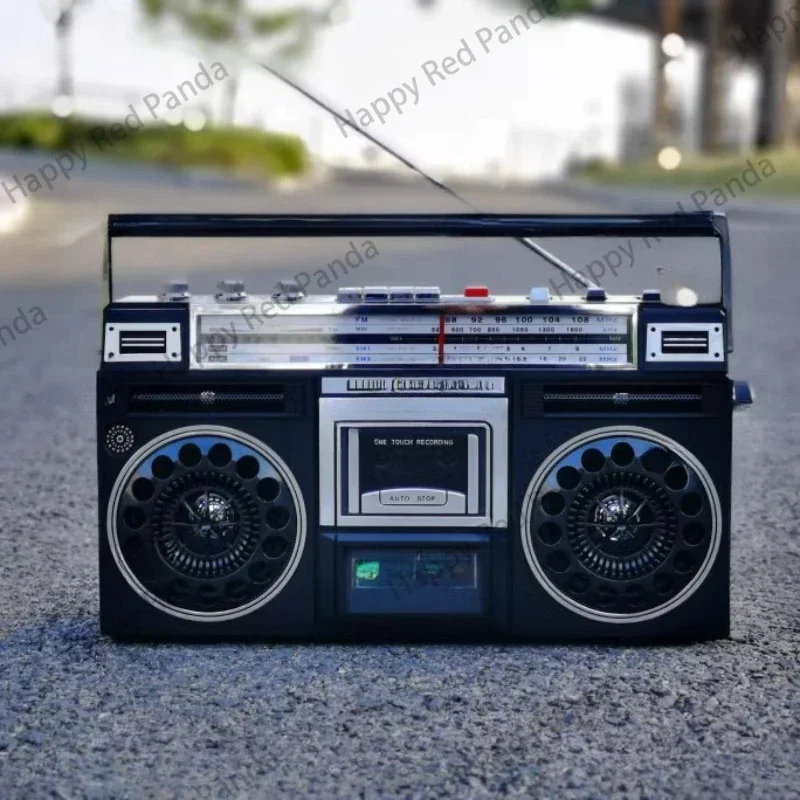 Retro Bluetooth Stereo Tape Recorder, Dual Channel, Retro Cassette, Old Man Radio