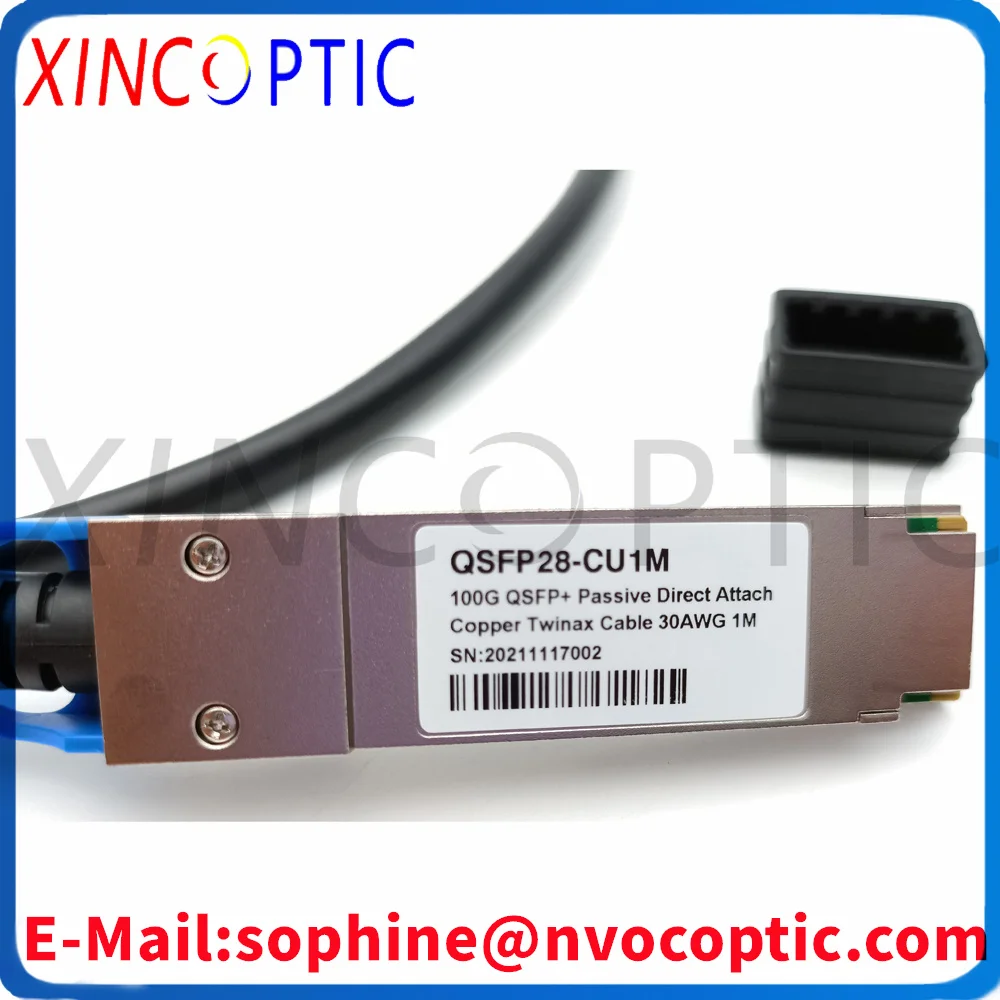 

Кабель DAC 100G QSFP28 на QSFP28, 1 м, 100 Гбит/с, Q SFP28, 30AWG, 1 м, пассивный, прямое подключение, медный Twinax, совместимый с Cisco