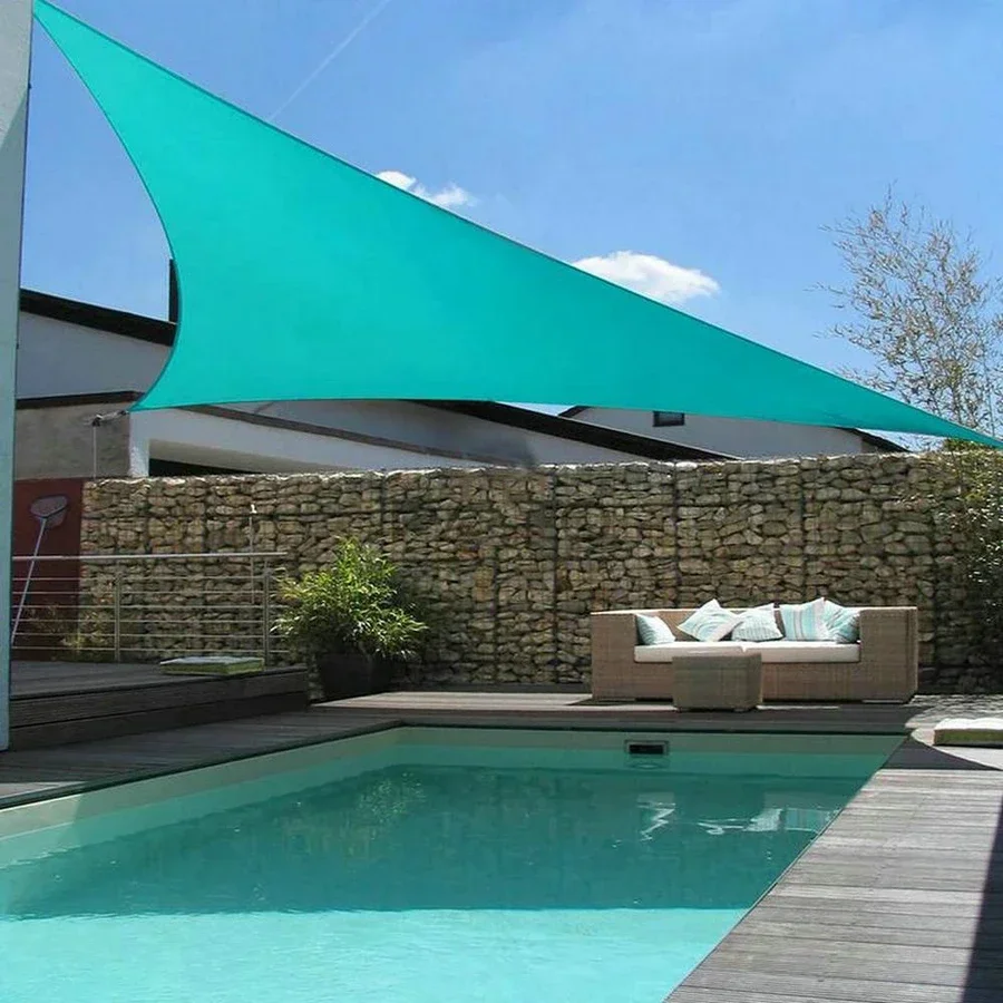 6X6X6M Triangle Shade Sail Waterproof Sunshade Sun Shade Sail Awning Sun Shading For Outdoor Patio Garden Lawn Sun Awnings