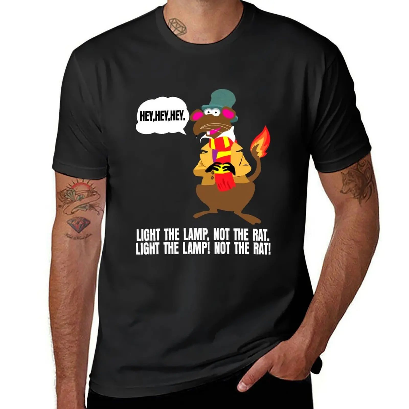 Rizzo Rat T Shirt T-Shirt for a boy plus size tops Short sleeve tee plain T-shirts for men cotton