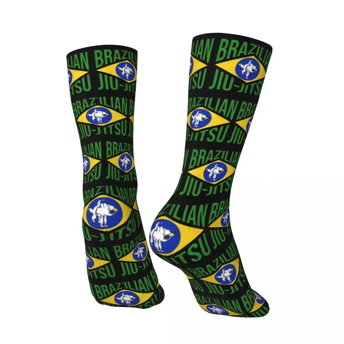 All Seasons Brazilian Jiu-Jitsu BJJ Socks Harajuku Sport Middle Tube Socks Super Soft Stockings Men Women Valentine's Day Gifts