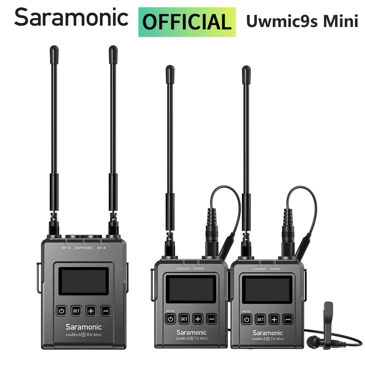 

Saramonic Uwmic9s Mini UHF Wireless Lavalier Microphone for PC Mobile DSLR Live Streaming Youtube Vlogging Interview Mono/Stereo