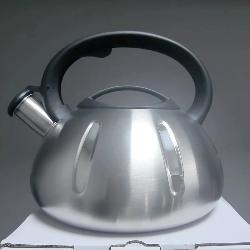 

Чайник из нержавеющей стали, емкость 3 л с ручкой, бытовые кухонные принадлежности, газовая индукционная плита, чайник со свистком, 1 шт.