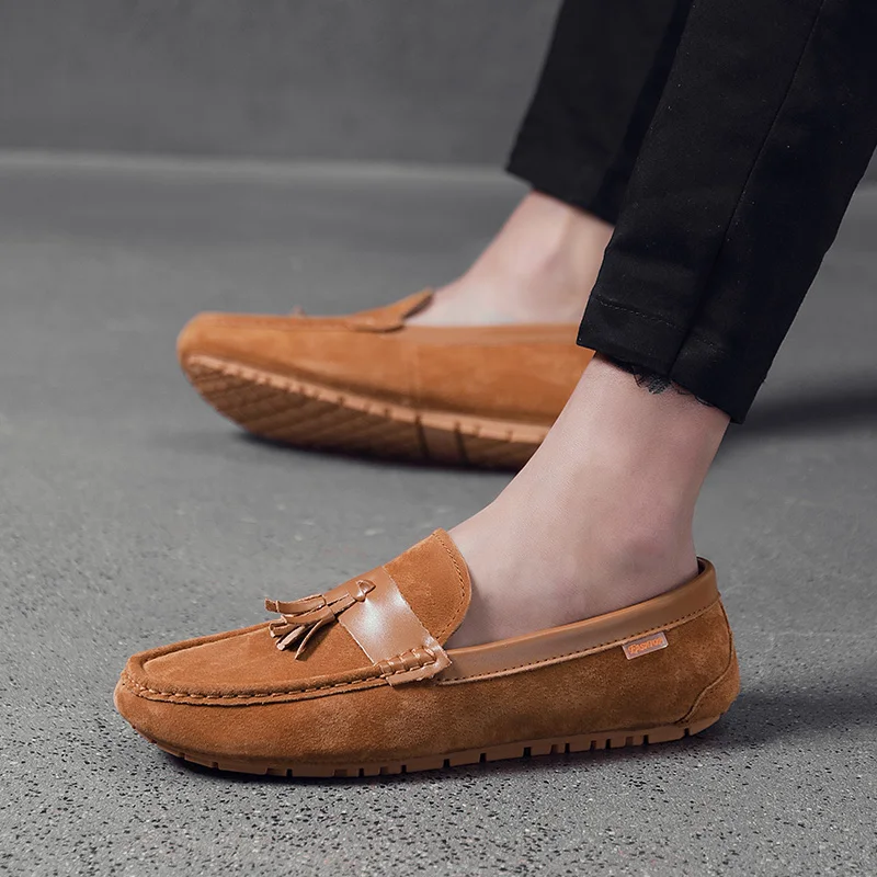 

Italy Desgin Fashion men shoes Summer Soft Moccasins Men Loafers High Quality Leather Shoes Men Flats Driving Shoes men Shoes