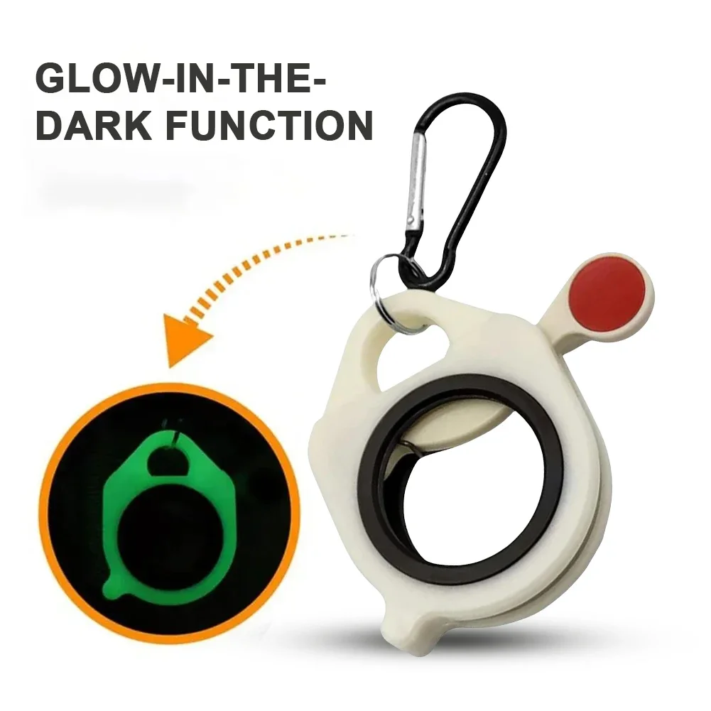 1-10PCS Fluorescent Cable Tie Organizer Portable Cable Tie Storage Tool Electrical Wire Ties Clip Key Chain Storage Tool Parts