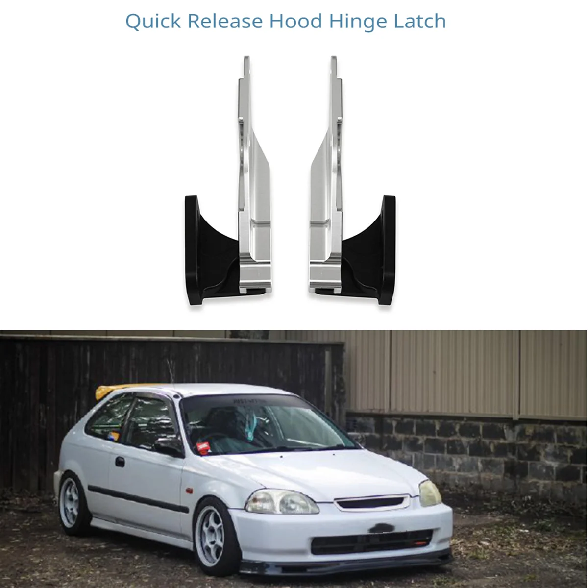 Car Accessories Quick Release Hood Hinge Latch for Honda Civic EK 1996-2000 Acura 1994-2001