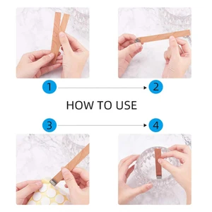 Bir Mumun Fitiline Ayarlayın, Tabandaki Tahta Klips, Mum Mumundan Vazo yapmak, Mum Yapma Malzemeleri, 30 Adet, 50 Adet Yapmak için ateşsiz bir Mumun Fitilleri Hasarlı makinenin ilk 10 satışı №10