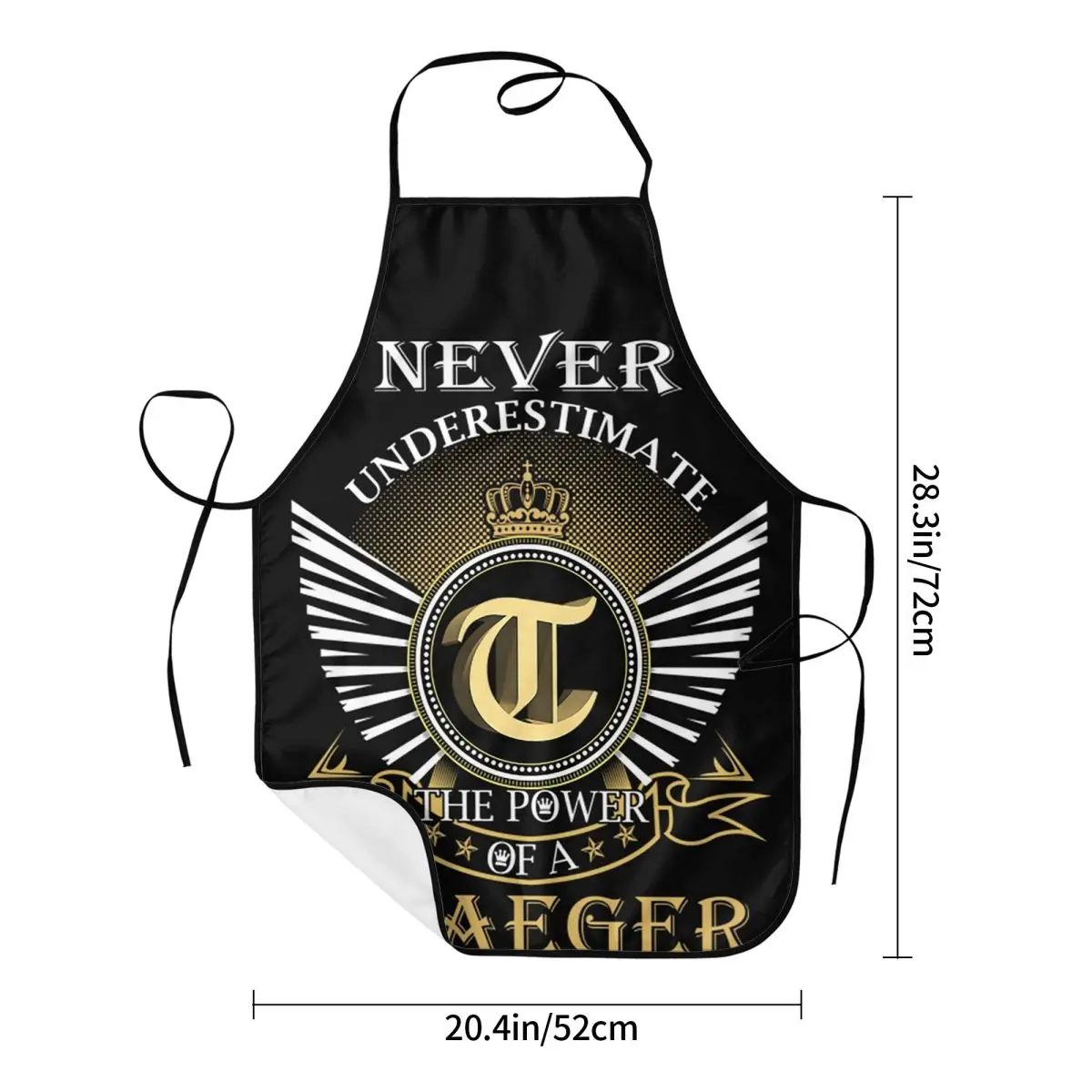 Traeger Never Underestimate TRAEGER Grembiule Chef Cucina Cottura Tablier Bavaglino Pulizia Cucina Grembiule per Donna Uomo