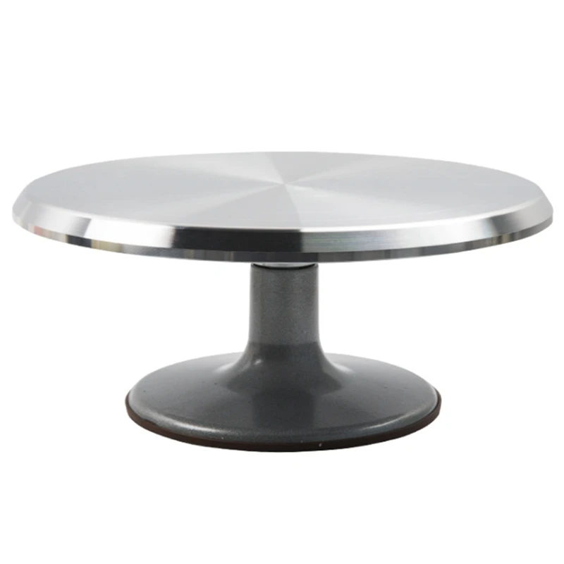 

Aluminium Alloy Revolving Cake Stand 12 Inch Rotating Cake Turntable For Cake, Cupcake Decorating Supplies Bake Tool