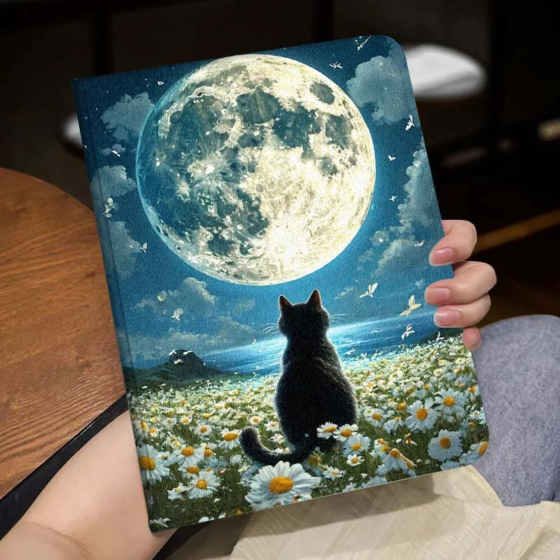 Black Cat Sunshine Cover For Lenovo Xiaoxin Tab Pad K10 K11 Y700 P11 3rd GT Pro Plus Gen Tablet Case Gift