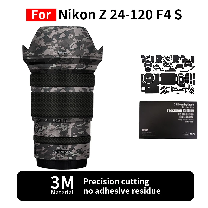 

Mebont для Nikon 24120 Skin Nikon Z 24-120 мм F4 S, наклейка на объектив камеры, защитная пленка, полная защита, без остатков