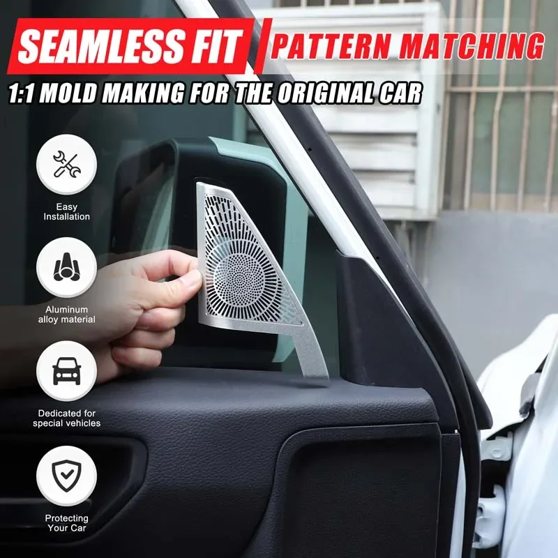 For 2024+ Toyota Prado  LC250  Land Cruiser A-pillar triangular decorative mesh cover Front window triangular position