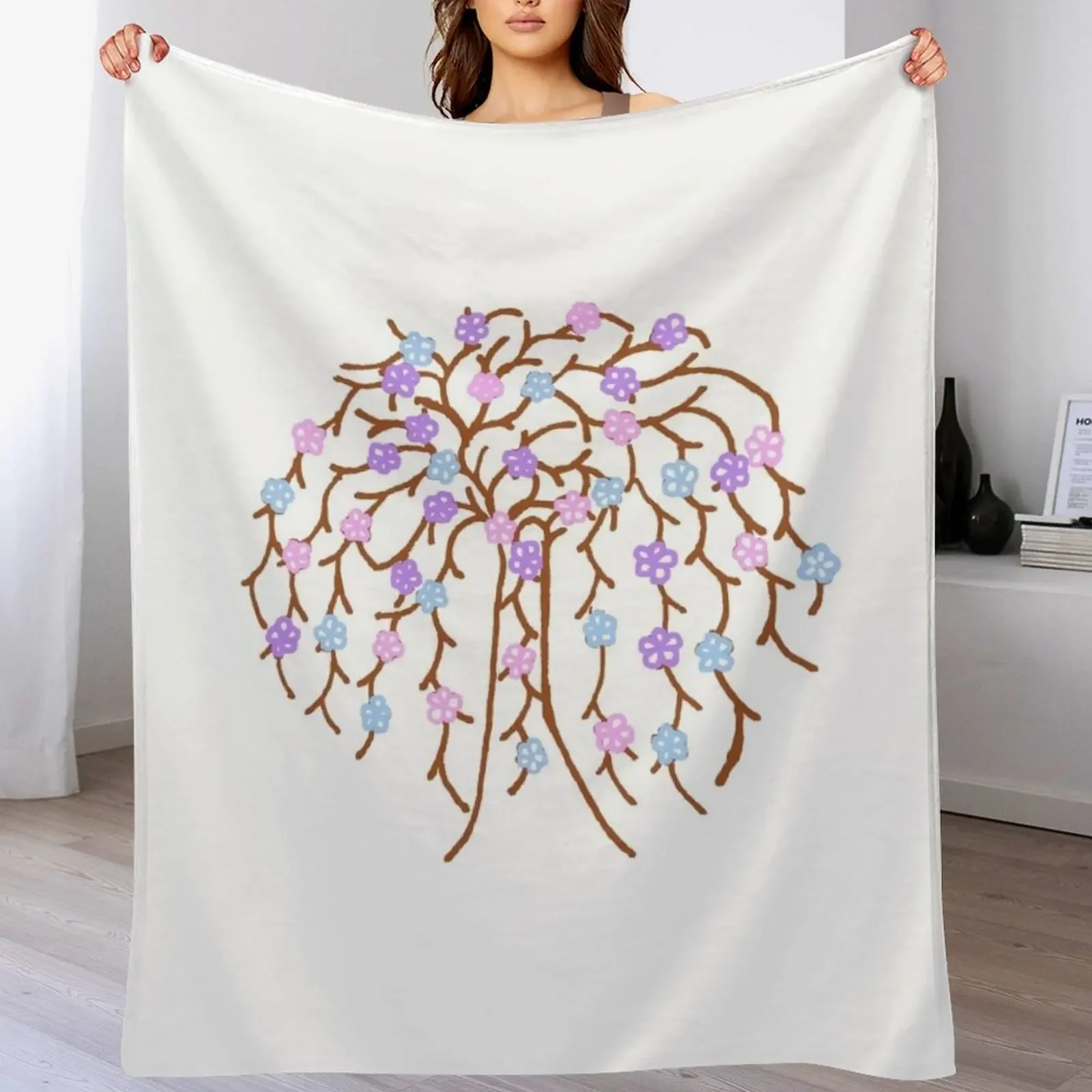 

Healing Tree KOTLC Throw Blanket Travel Size Cozy Blanket for Plane Train