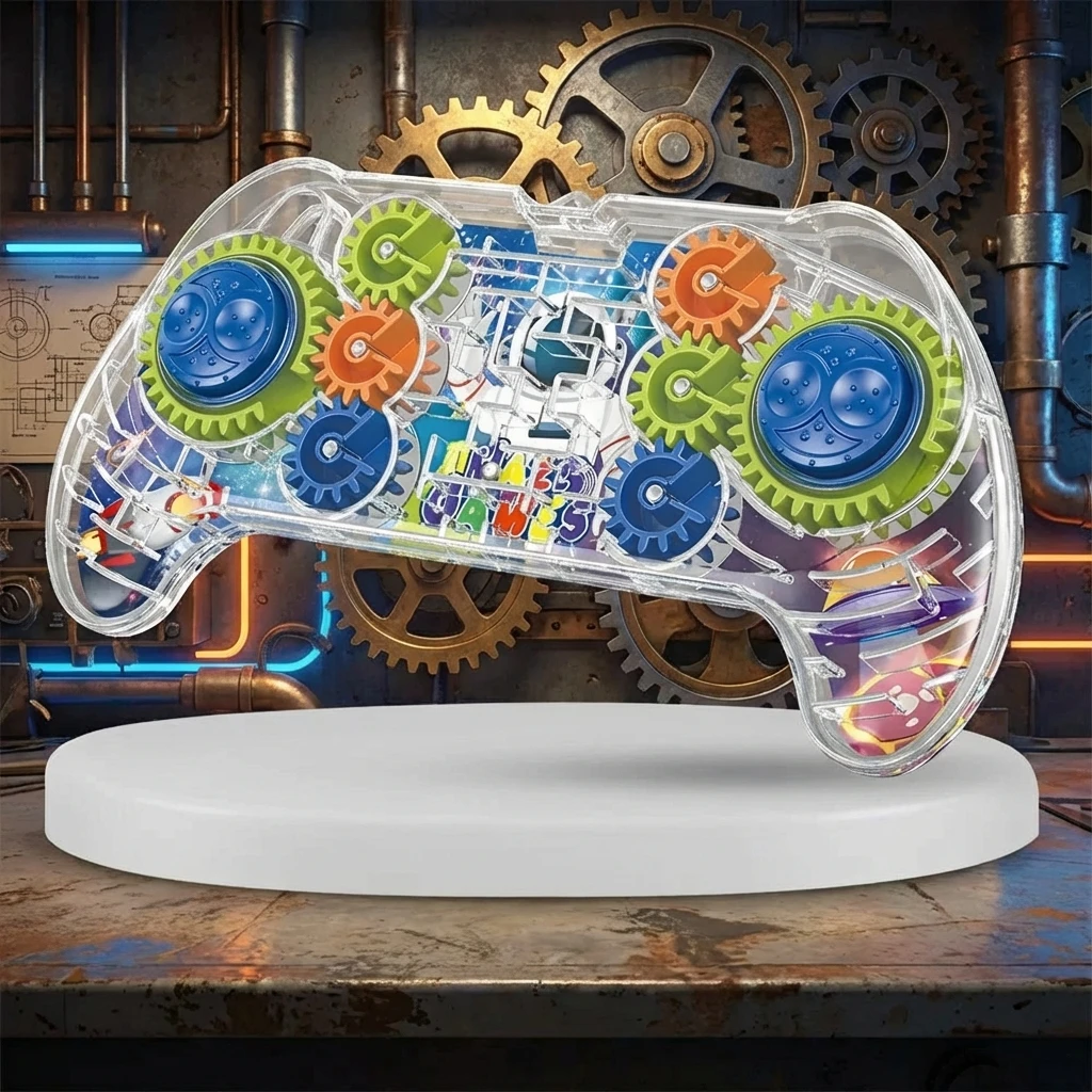 

3D Gear Labyrinth Magic Transparent Balance Ball Montessori Educational Toy Rolling Ball Stress Reliever Funny Toys for Kids