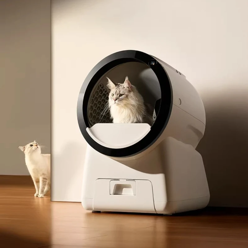 

Training Plastic cat Litter Box Closed Self-Cleaning Castle For cat Litter Box Automatically Automatische Kattenbak Home Items