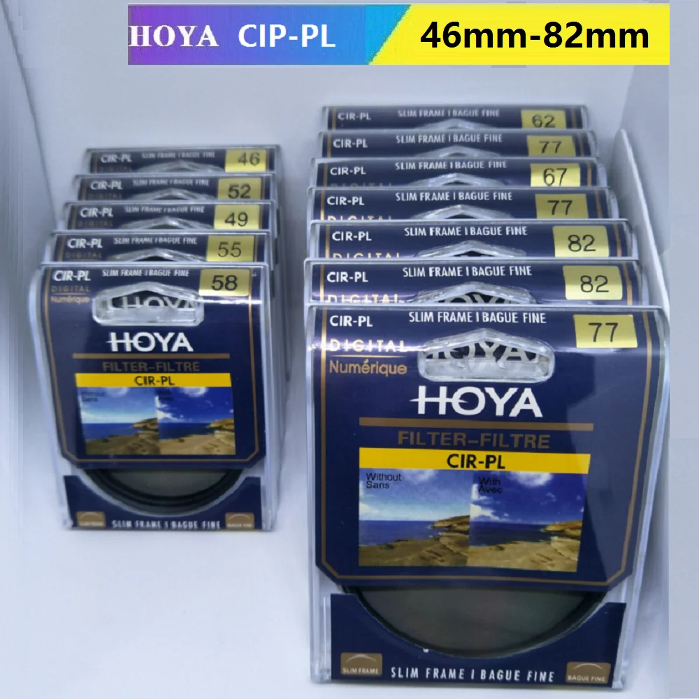 

HOYA CIR-PL SLIM CPL Filter 49_52_55_58_62_67_72_77_82mm Slim Polarizer Protective Lens for Nikon Canon Sony Camera Lens Filter