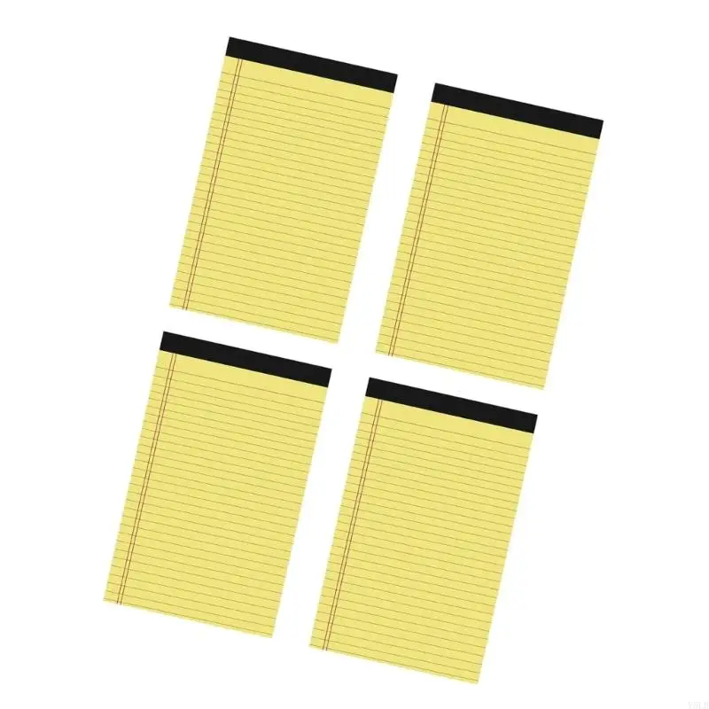 Y5LB 4 PCS Lined Paper Pads Legal Pad Small Note Pad Pocket Notebook Scratch Pads