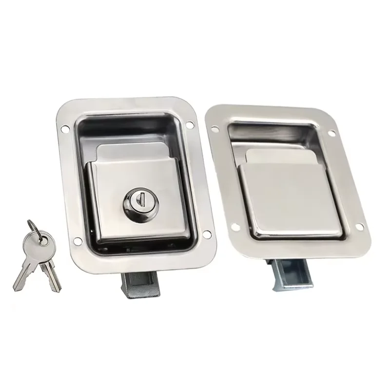 Stainless Steel Panel Lock Industrial Equipment Mechanical Switch Cabinet Distribution Box Flat Anti-Collision Lock