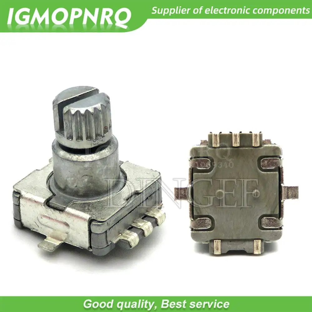 5PCS/LOT Rotary Encoder Switch EC11 With Push Switch 5Pin SMD Type Handle Length 10MM Plum Shaft