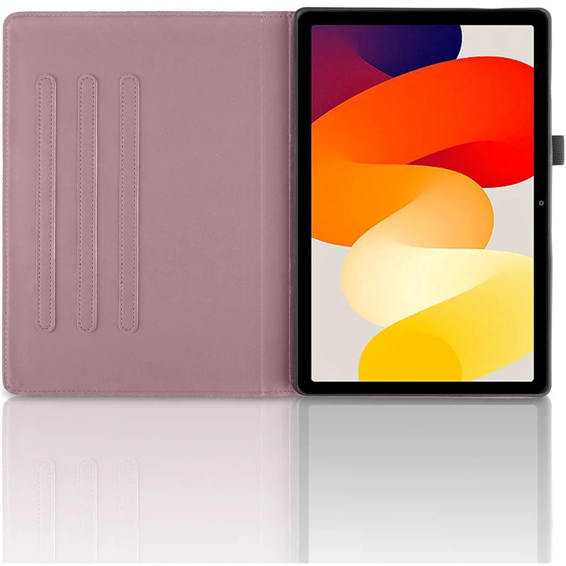 PU Leather Stand Cover para Xiaomi Redmi Pad, Tablet Cover, Árvore Em Relevo, Rotação 360, 10.61 Polegada