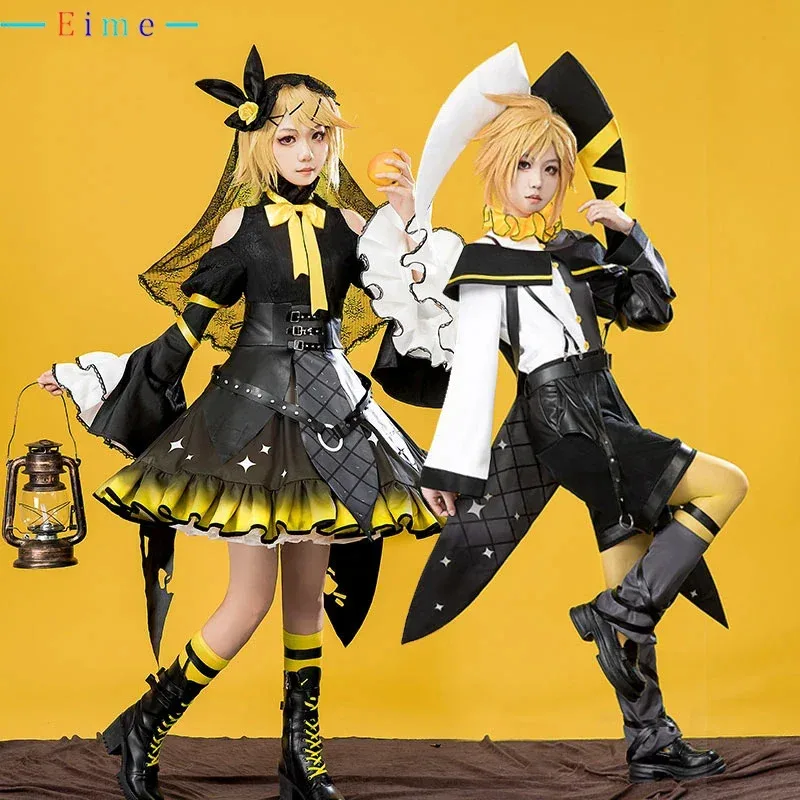 

Rascal Collab Raccoon Rin Len Cosplay Costume Fancy Party Suit Halloween Carnival Uniforms Anime Clothing Custom Made