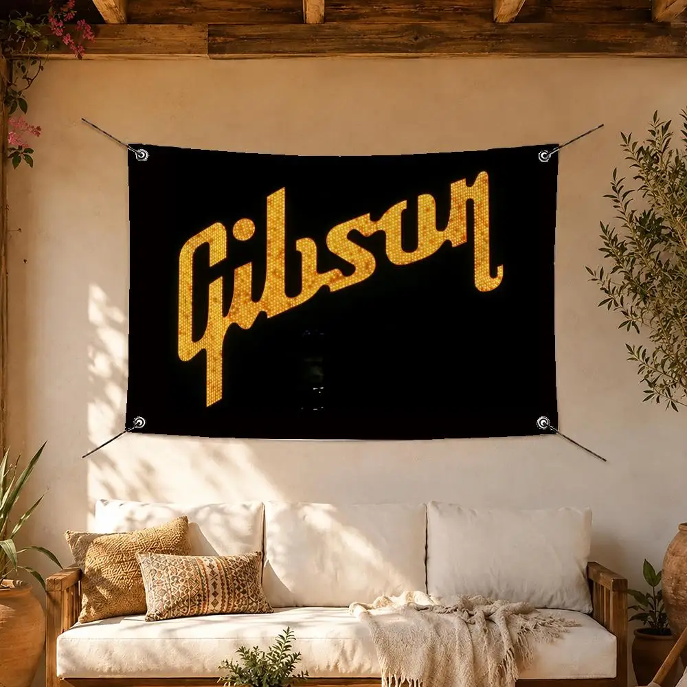 Classic Brand Gibson Flags Room Home Decor Wall‑Hanging Art Banner, Outdoor for Bedroom Party Background Decoration