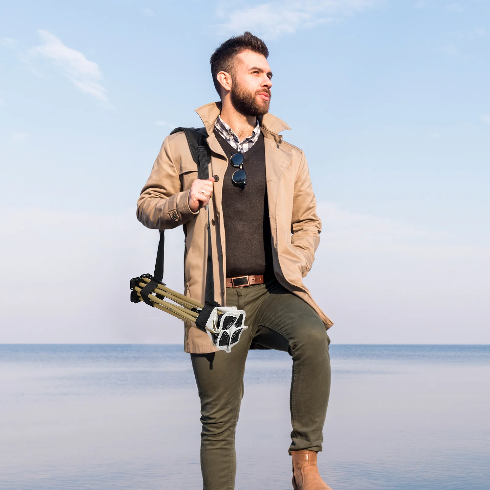 

3 шт. универсальные ремни для переноски с быстросъемными пряжками для тяжелых предметов, складные стулья, коврики для йоги, удобные перевозки на плечо