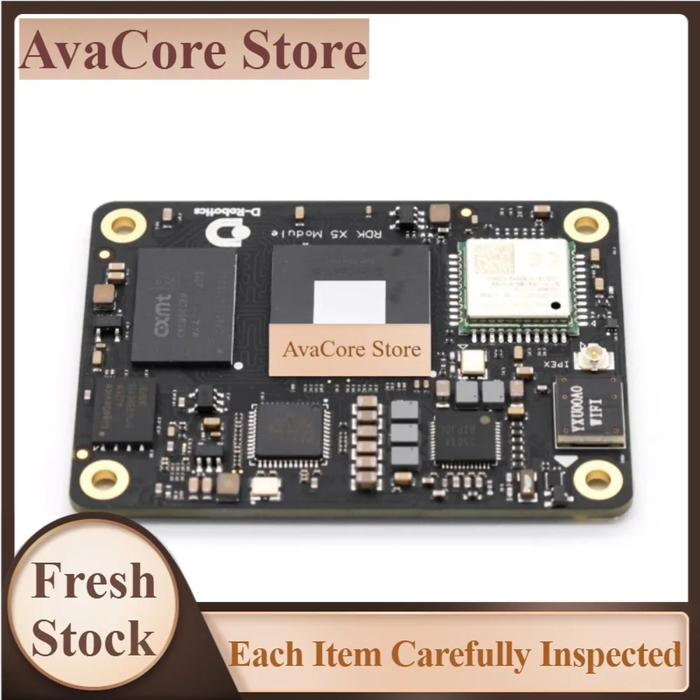 AvaCoreRDK X5 AI Module, 10 TOPS, 8×Cortex-A55 @ 1.2GHz, WiFi/Bluetooth, 4GB/8GB RAM + 32GB/64GB EMMC