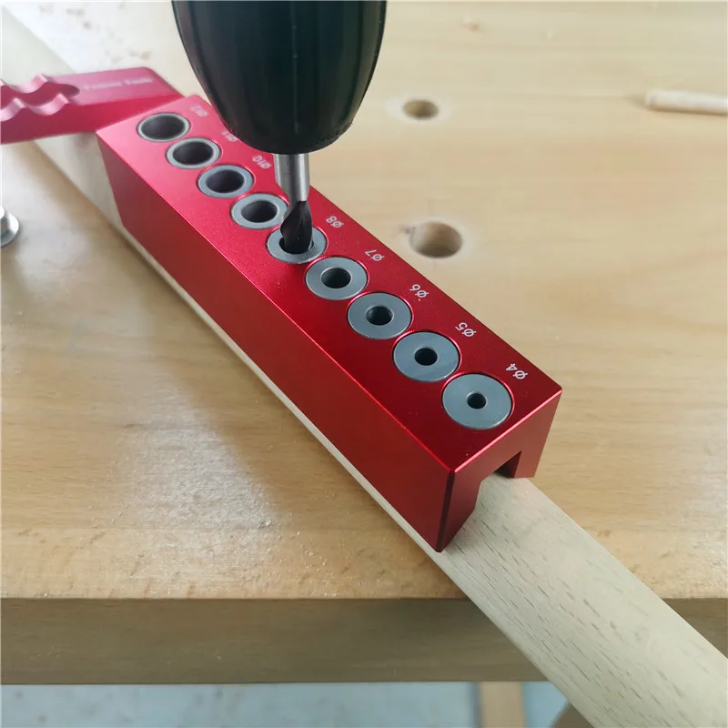 

Вертикальная карманная направляющая для сверления, 4-12 мм, самоцентрирующаяся направляющая для сверления с 9 отверстиями, направляющая для зажима, позиционер, локатор