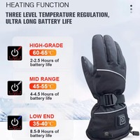 Snowboard Touchscreen Heat Winter Warm Heating Ski Glove Liners Electric Heated Motorcycle Gloves