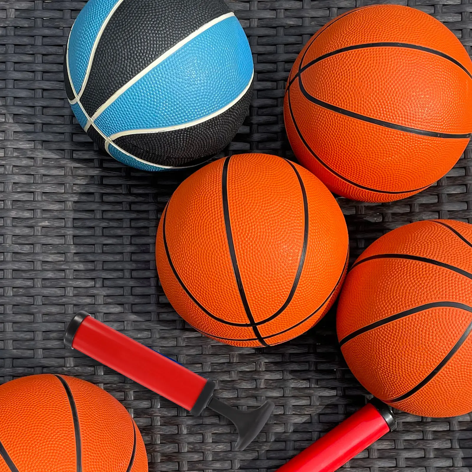 

1Set Multi-Function Basketball Inflator Kit Wear-Resistant Easy Carry Backpack Sports Ball Accessory School Outdoor Use