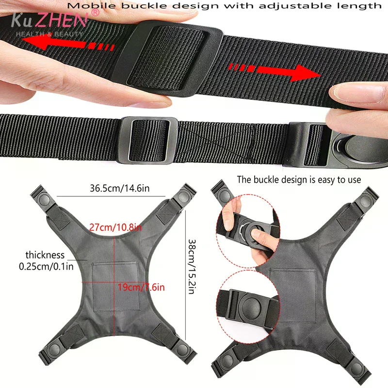 

1PCS Vest-Style Backrest Wheelchair Girdle Patient Wheelchair Anti-Fall Restraint Support Fixed Protective Strap