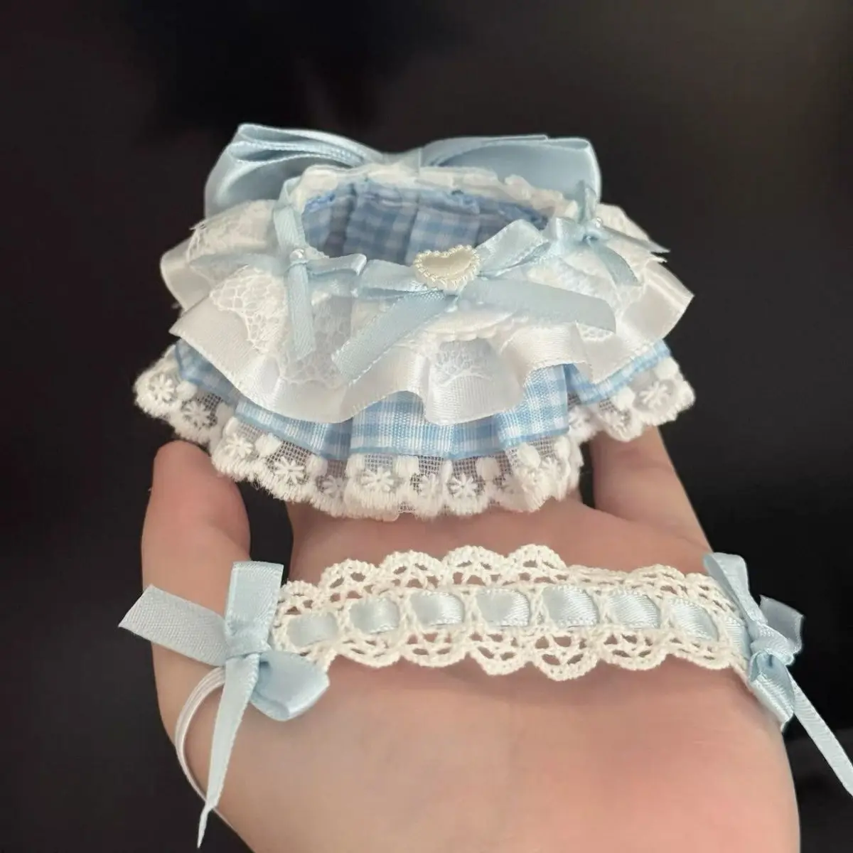 For 10cm Plush Doll Cute Clothes Skirts And Headbands Doll Dress Baby Clothes Set Toys Dress Up Doll Accessories No Attributes
