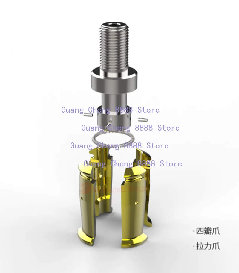 1PC BT30 BT40 45 Degrees Gripper External Internal Threaded Spindle Claw Clamp 4 Petal Pull Claw Tool Milling CNC Machine