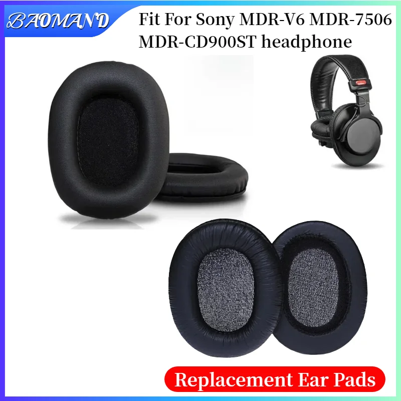 

Replacement Earpads For Sony MDR-V6 MDR-7506 MDR-CD900ST Headphones Earmuff Ear Pads Cushion Cover Sleeve