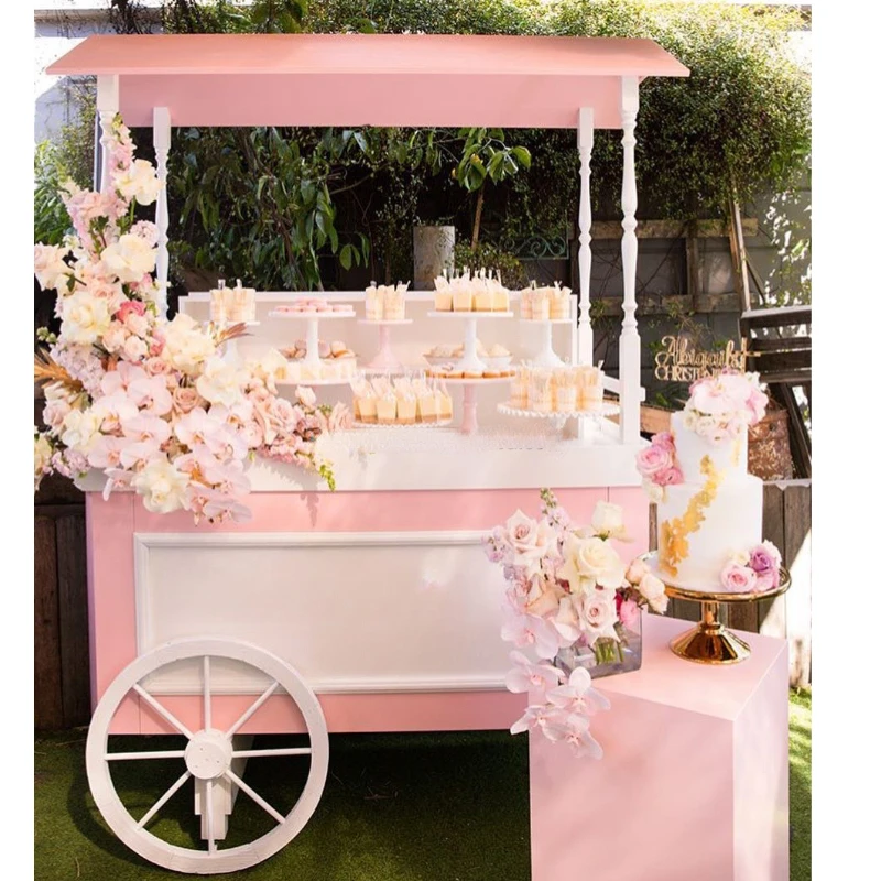 

wedding event Candy Cart Wood Wooden Candy Cart for event